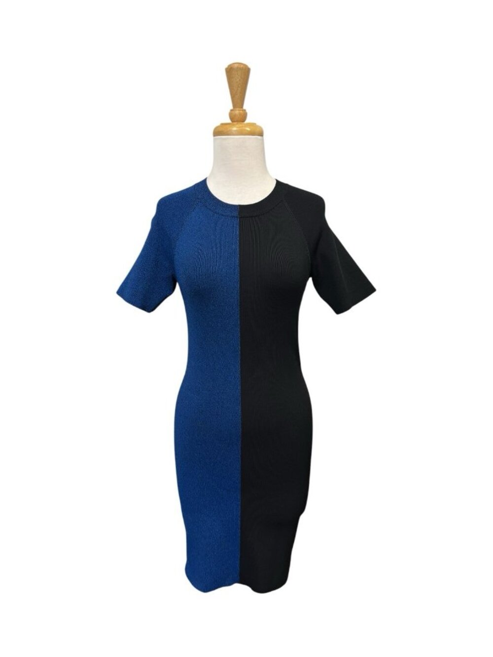 T Alexander Wang Bodycon Shirt Dress Size M Medium Colorblock